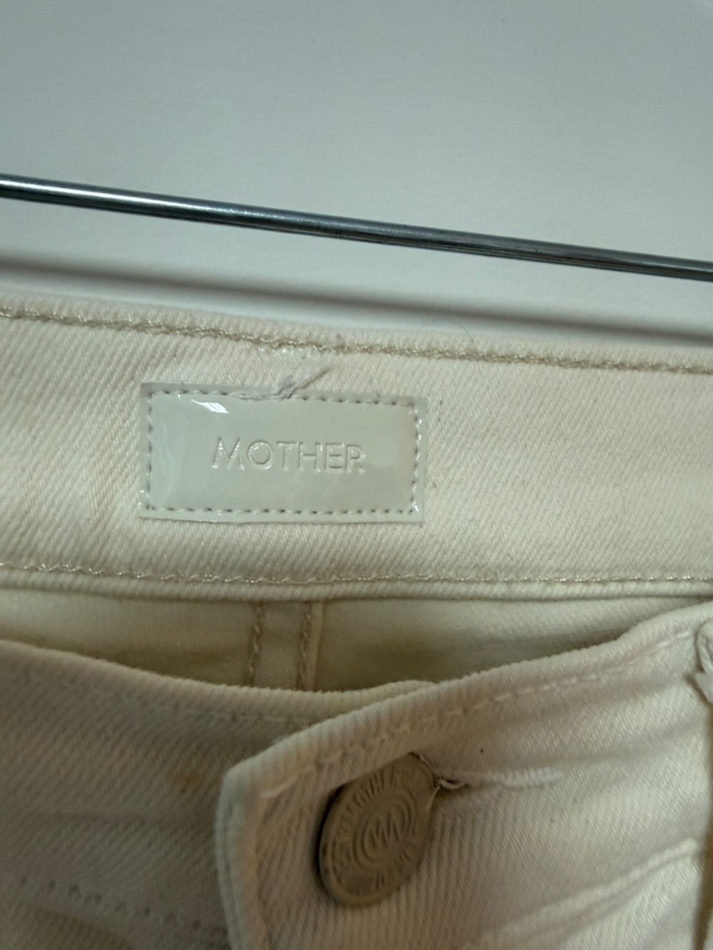 MOTHER Cream Flare Jeans - Picture 2 of 4
